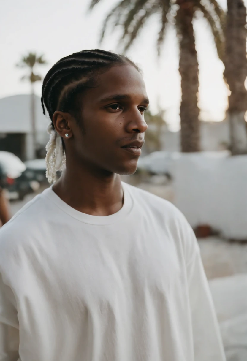 a$ap rocky wearing a white thong