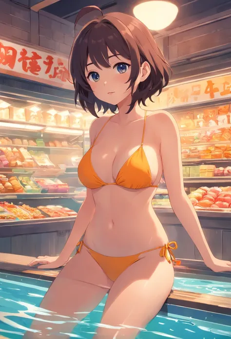 Women Bikini Sexy Europe and America、Big breasts and buttocks、Muchimuchi thighs、The swimsuit is eating into、Feng Fujiko ` clones ` facility ` Indoors