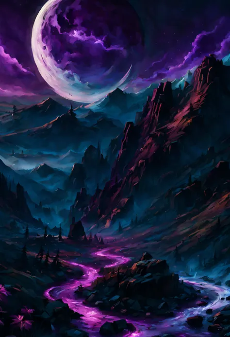 dark puurple moon