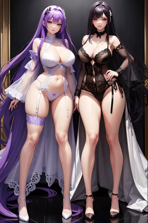 ((Full body)) ((masterpiece)), super high quality. Create a character wearing lingerie that perfectly accentuates her bodys curves and features. Ensure that the lingerie is designed to enhance her figure and emphasize her natural beauty. Provide details ab...