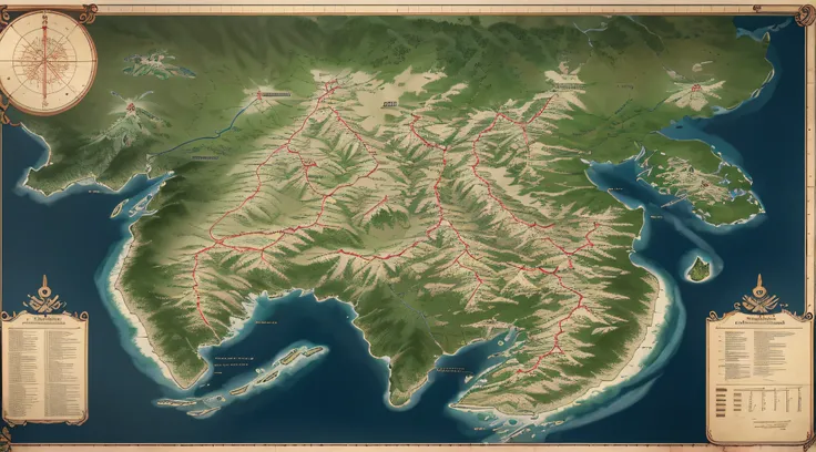 Create a map of dragon in 4k