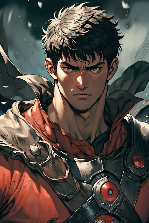 1 man portrait of guts from berserk, berserk art style, in berserk manga, berserk manga, from berserk, guts from berserk, berserk style, berserk guts, guts berserk, hajime no ippo manga inspired, kentaro miura manga art style, berserk