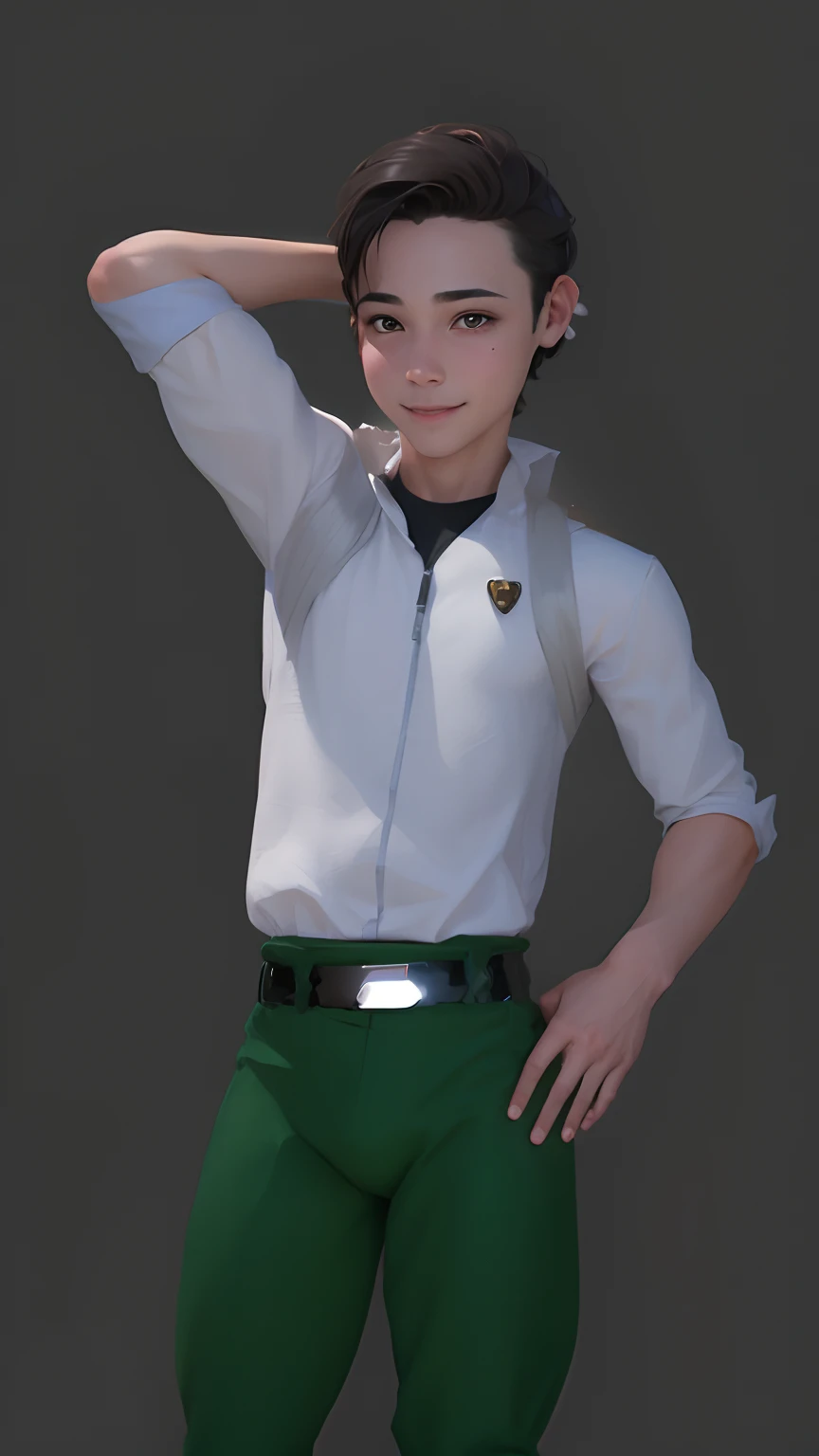 a cute boy, cute smile, realistic, super detail, 8k