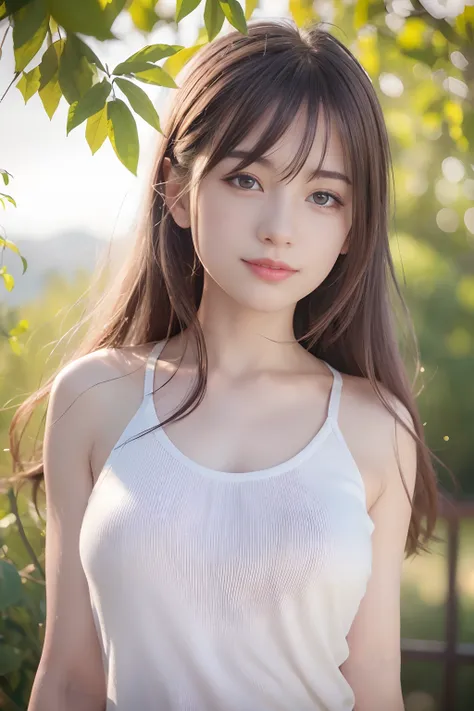 (8k, Best Quality, Masterpiece:1.2), (Realistic, Photorealistic:1.37), Ultra Detail, 1 Girl,Cute,Solo,Beautiful Detailed Sky,Date,(Blush),(Smile:1.15),(Closed Mouth)Small Breasts,Beautiful Detailed Eyes,(Long Hair: 1.2),Floating Hair NovaFrogStyle, Upper B...