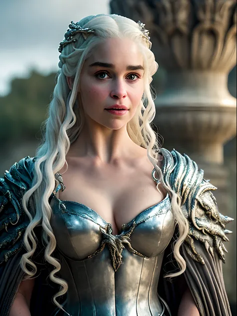 Masterpiece, Full body Closeup, mastershot, Daenerys Targaryen, Gorgeous woman, queen, Queen Lady, Princess of Dragonstone, black mole on breast, The Unburnt, Queen of Meereen, Queen of the Andals, the Rhoynar and the First Men (claimant), Protector of the...