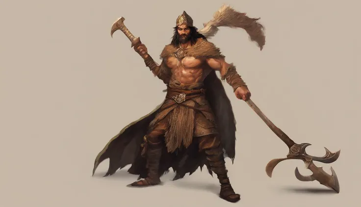 guerreiro magico de rpg, pele escura, orelhas de elfo, With a war axe in each hand, realista, super detalhado, cenario caotico de guerra, armadura preta