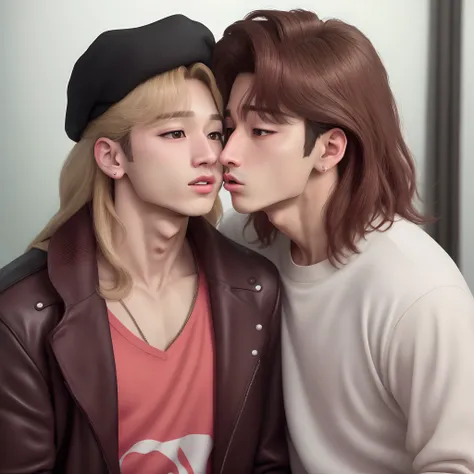 Jungkook beijando a jennie realista