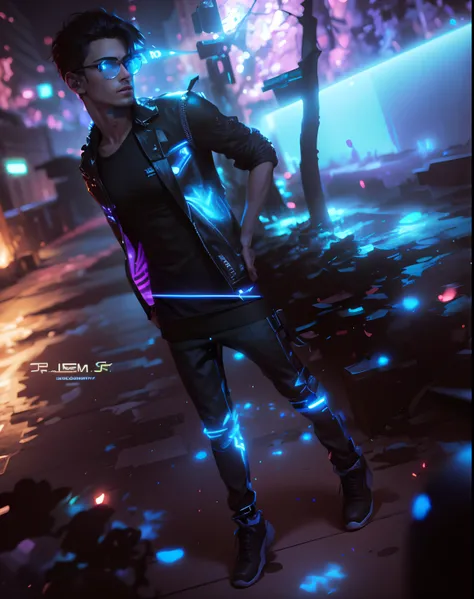 Change background , cyberpunk handsome boy realistic face 8k ultra realistic