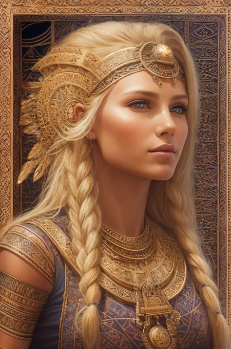 A beautiful, blond-haired, young Anunnaki woman.