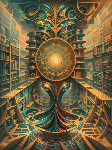 call to the maze, enter the mystic labyrinth, where time turns to paper and illusion is untangled by paintbrush. a surreal journ...