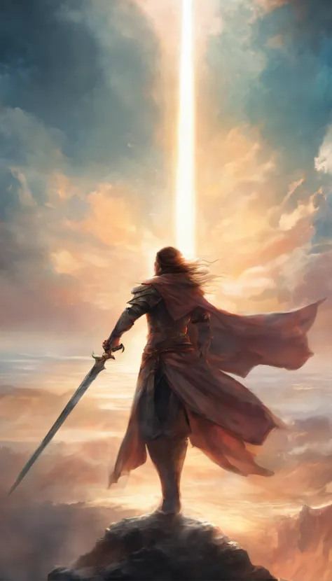 A sword breaks the sky