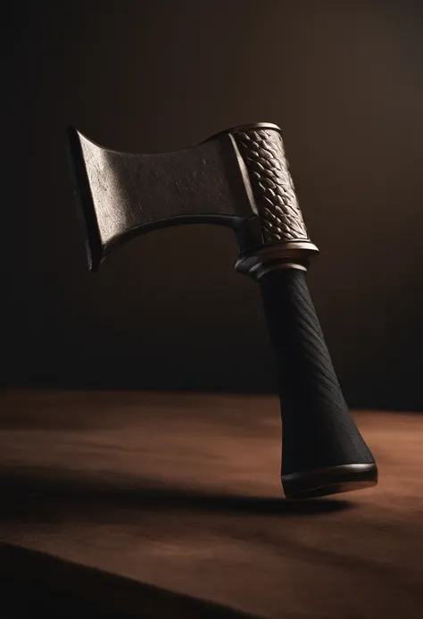 hammers，metalictexture，A hammer with a sense of luster，Weapon hammer，Horizontal layout，A high resolution，best qualtiy，ultra - detailed，dynamic angle，afloat，vivd colour，火焰，achievement