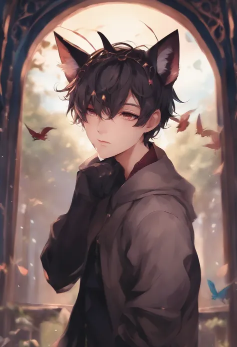 anime boy with cat ears