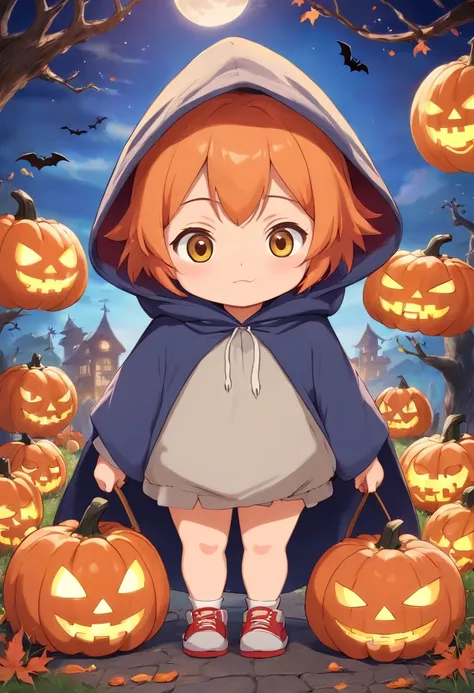 hooded chibi halloween chubby