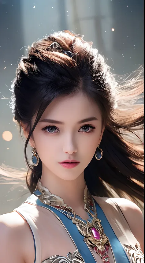 ultra realistic 8k cg, flawless, clean, masterpiece, professional artwork, famous artwork, cinematic lighting, cinematic bloom, perfect face, beautiful face, fantasy, dreamlike, unreal, science fiction,   lace, lace trim, lace-trimmed legwear, luxury, jewe...