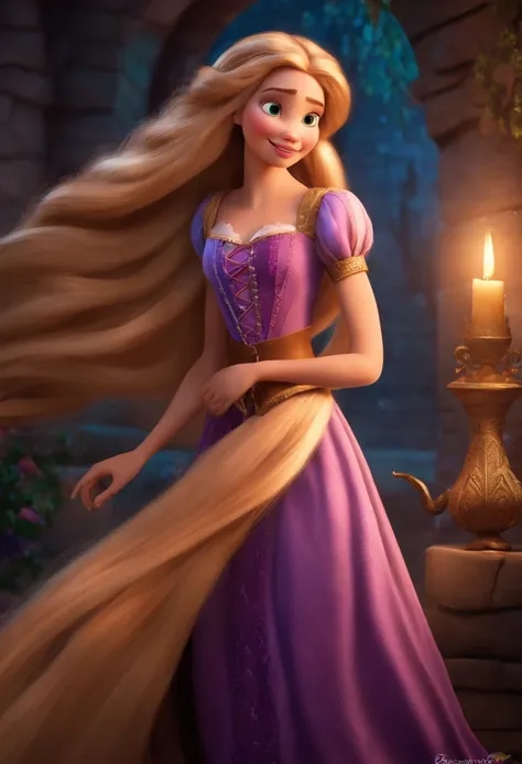 Rapunzel como uma personagem da Disney