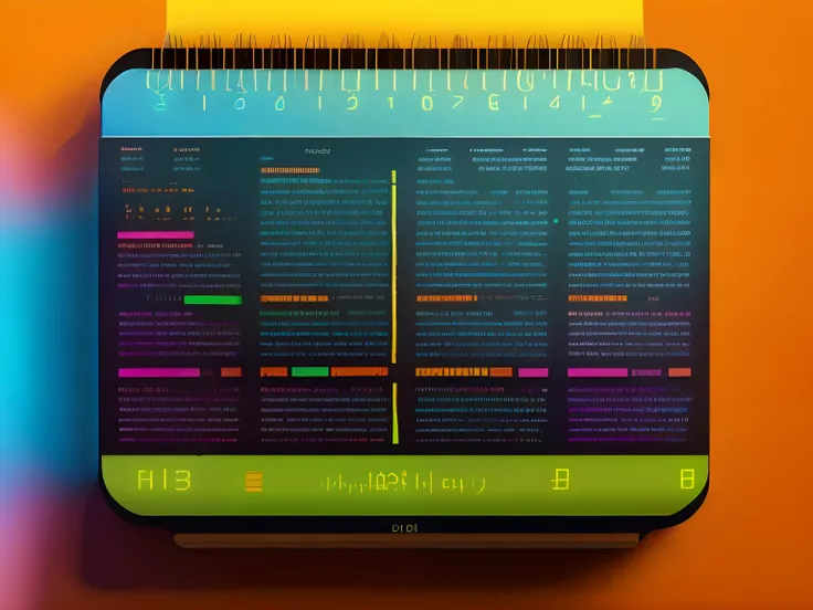 imagem de data, neon color calendar by Kilian Eng