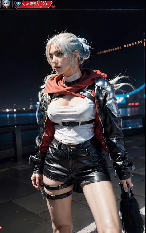 a close up of a person in a costume with a sword, as a character in tekken, female character, tifa lockhart with white hair, katana zero video game character, lunar themed attire, kda, slim body, cyborg - girl with silver hair, upper body avatar, fashion g...