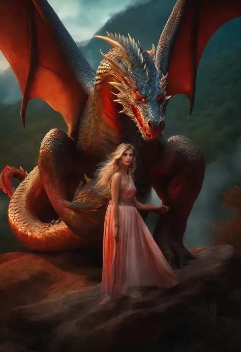 girl with dragon