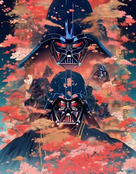 Double Exposure,Darth Vander,UKIYO-E