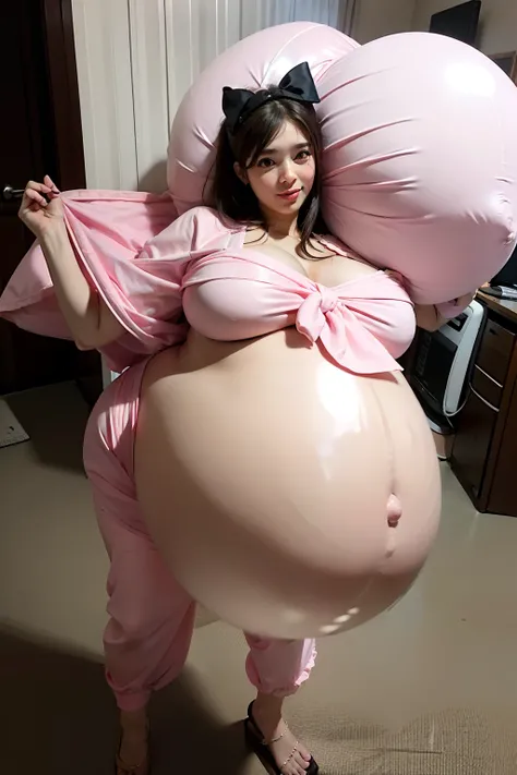 Hair Bow, Big Baby Bump pregnant, pink bunnysuit, Big boobs, nipple, cum, Big Black Balloons,16 years girl, Big pregnant Belly, Big Pregnant girl, Largest Belly of Pregnant, Huge Pregnancy, background bar ,Huge 9 months Pregnancy Belly,huge belly expansion...