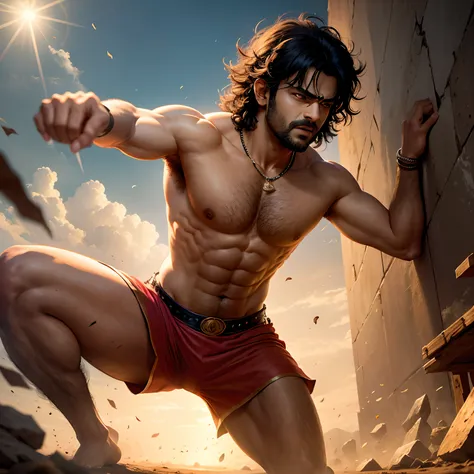 prabhas fighting in lion