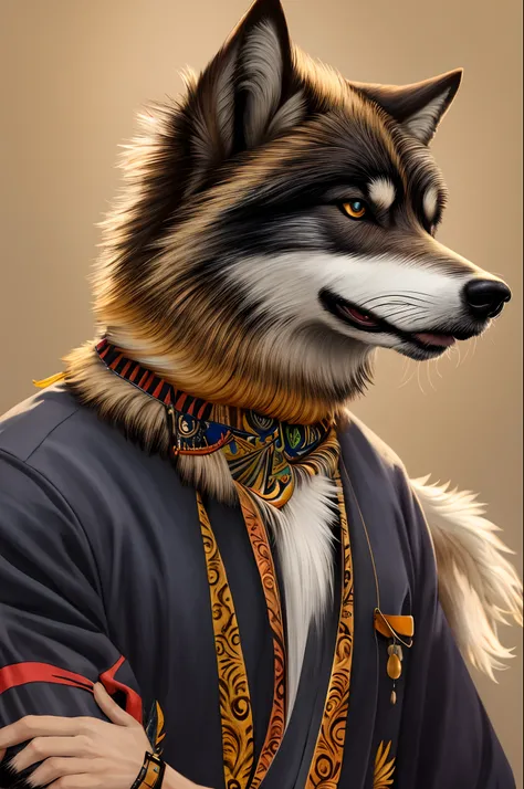 Arte peludo, POV arte furry, Dibujo furry profesional, Arte de pielsona, arte peludo!!!, !anthropomorficfic!, muy, muy hermoso arte peludo, Obra maestra Retrato de Anthro, negro_piel, pelaje_negro, negro, Tribal, few_clothes, Wolf, anthro masculino