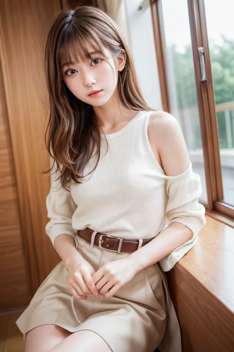 Top image quality、8K、​masterpiece：1.3))、Realistic high-quality photos、top-quality、girl cute-fine face、20 years old beautiful Japan girl、Photo of slim little girl model、Beautiful girl model、young japanese girl、Young cute face、japanaese girl、20-year-old fema...