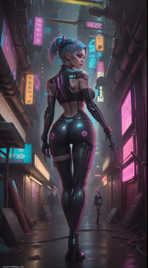 (masterpiece, top quality, best quality, official art, beautiful and aesthetic:1.2),(1 Sofia Boutella cyberpunk girl:1.4),([pink|blue] hair:1.5),((extreme detailed face)),(fractal art:1.3),(colorful:1.5), ((highly detailed face)), hyper detailed,(Mechanica...