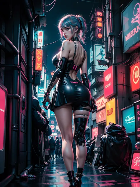 (1 Sofia Boutella cyberpunk girl:1.4),(masterpiece, top quality, best quality, official art, beautiful and aesthetic:1.2),,([pink|blue] hair:1.5),((heavy makeup)),(fractal art:1.3),(colorful:1.5), ((highly detailed face)), hyper detailed,(Mechanical modifi...