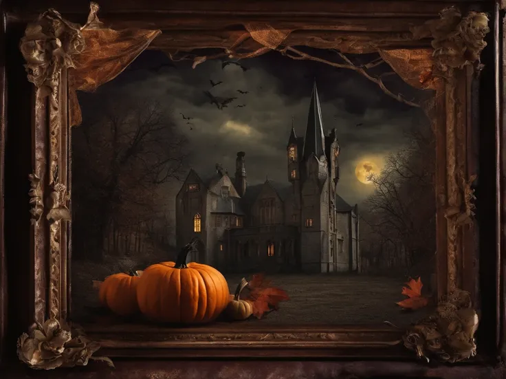 Gothic Halloween Collage Wall Art Style Vintage Dark Academy