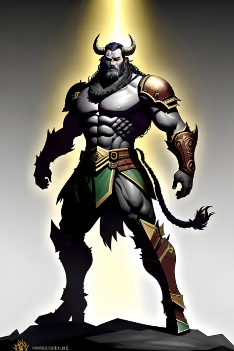 (Full Body) "Zodiac Sign Taurus the bull", Warlord is a ruthless and bloodthirsty tyrant who rules the Scorched Wastes with an iron fist. He is always looking for new ways to expand his power and conquer new territories. His army is one of the most feared ...