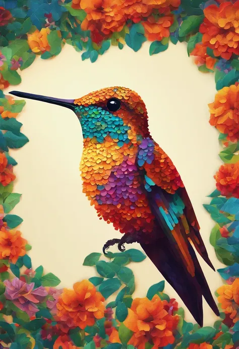 oil painting, a Mexican hummingbird on a white background, close-up, centered image, ultra detailed illustration, (tetradic colors), whimsical, enchanting, fairy tale, (ink lines: 1.1), strong contours, fine art from MSchiffer, bold strokes, no frame, high...