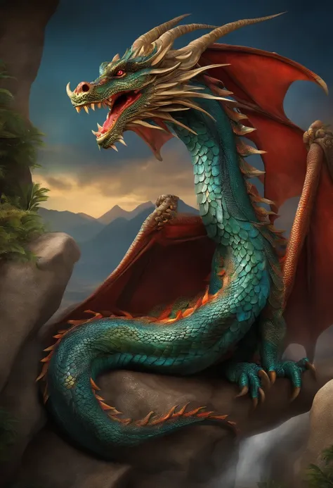 A mixture of a western and eastern dragon.