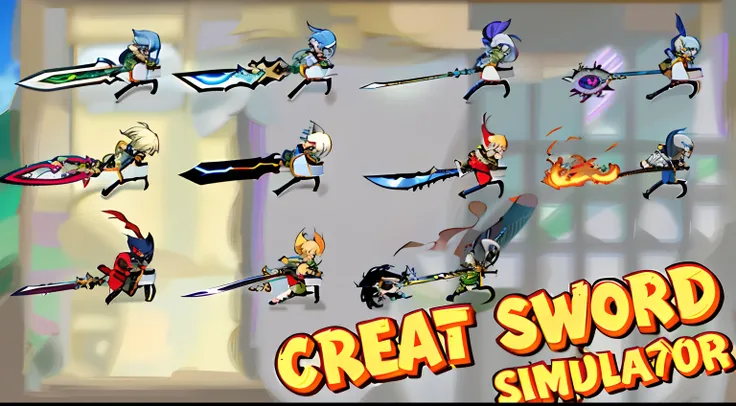 a close up of a cartoon character with a sword and a sword, sword slash, dual wielding swords, sword attack, many swords, swords drawn, newgrounds, Multiple floating swords, jumping leaping heroic attack, giant sword, Wield a big sword, practising sword st...