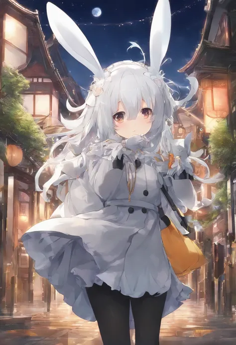 anime character with white hair and yellow eyes holding a rabbit, anime style 4 k, 4k anime wallpaper, 4 k manga wallpaper, anime art wallpaper 4 k, anime art wallpaper 4k, anime art wallpaper 8 k, from arknights, best anime 4k konachan wallpaper, anime wa...