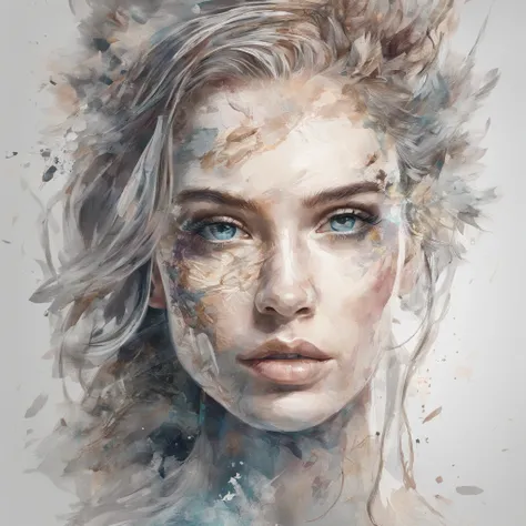 Perfekte Zentrierung, Frohsinn, Stand, abstract beauty, zentriert, Blick in die Kamera, Der Kamera zugewandt, approaching perfection, dynamisch, Highly detailed, glatt, Scharfer Fokus, 8K, hight resolution, Illustration, Kunst von Carne Griffiths und Wadim...