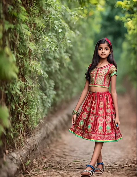 indian 14 year girl with modern dress --auto --s2