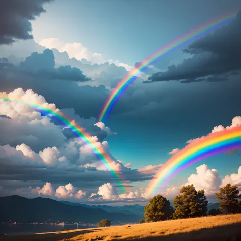 rainbow in the sky