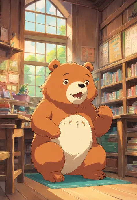 Trusted diffusion prompts: " bears, male, toddler, Panoramic, Character focus, Classroom environment, Cute appearance, ,cum on,illustrations, High Quality, Ultra-detailed, realisitic, Vivid colors, Bokeh, portrait of a, Soft pastel tones, natural lighting"...