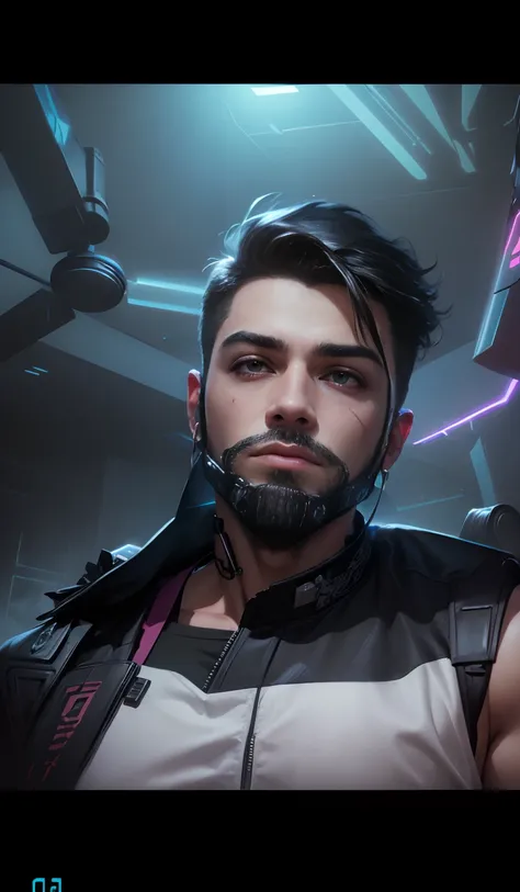 Change background cyberpunk handsome boy, realistic face, ultra realistic