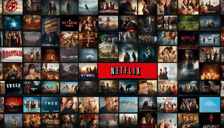 a close up of a television screen with many different movies on it, netflix trese, series on netflix, netflix series, netflix animation, netflix, arcane netflix, tv series, spooky netflix still shot, netflix logo, movie posters, best on adobe stock, netfli...