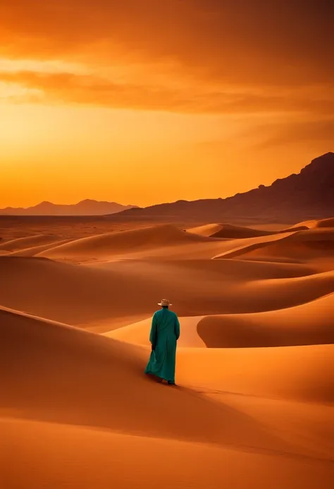 Photo of a man in the desert