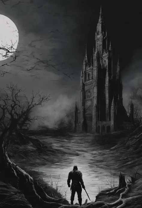 Em um mundo mergulhado na penumbra, The shadows dance around a lone warrior, Guts, whose journey is intertwined with ancient destinations. No sombrio horizonte, Gothic towers rise, evocando um passado esquecido,em arcos de um dark fantasy. As cores desbota...