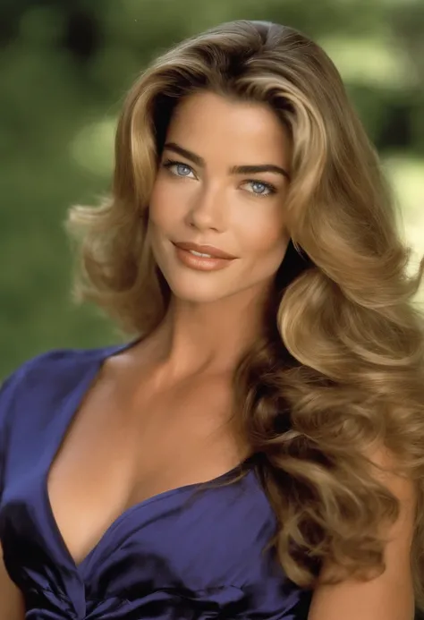 Denise Richards in the 90s 16 years old very young teen young adult had a classic and elegant beauty. His appearance reflected a combination of delicate and striking features. Here is a more detailed description to create an ultra-realistic image Denise ha...