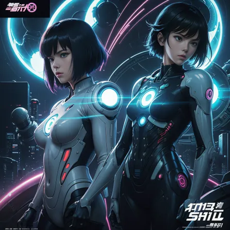 90s vintage anime style Ghost in the Shell, robotics, scifi, Futuristic, surrealism, akira style, Advance Suit, detailed line art, Fine details, Greg Lutkowski Makoto Shinkai Kyoto Animation Key Art Feminine eye-level shots --auto