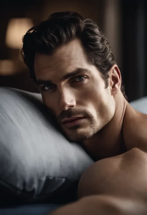 David gandy lookalike, henry cavill lookalike, ((Top Quality, Masterpiece: 2), hairy chest, fit, lying down, hairy chest::1.7, crew cut, top view (Male focus), armpit, male, male, rough, raised, sexy, correct anatomy::, Best quality, realistic, realistic, ...