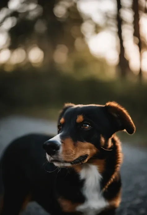 Cachorro, pelo preto por cima e branco por baixo, com um dente fora de sua boca, com a barriga virada para cima, fox paulistinha, na sala de estar