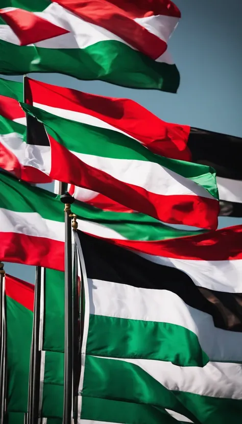 Realistic Palestinian flags🇵🇸