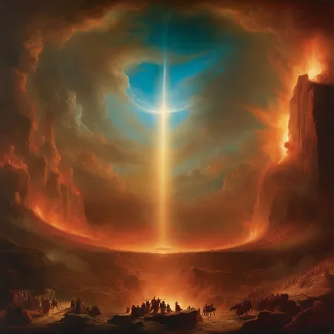 The Last Judgement in the style of British artist John Martin